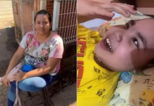 Mãe acorrentada em hospital aguarda transferência do filho para SP