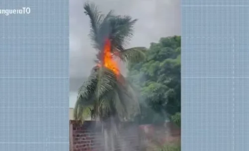 Raio atinge casa em Palmas na véspera de Natal e destrói eletrodomésticos