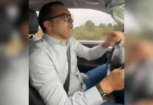 Governador do TO comete infração gravíssima ao ultrapassar em local proibido durante gravação